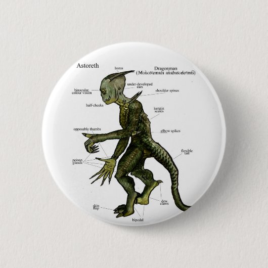 Badge Rond 5 Cm Astoreth : Dragonman (Devant)