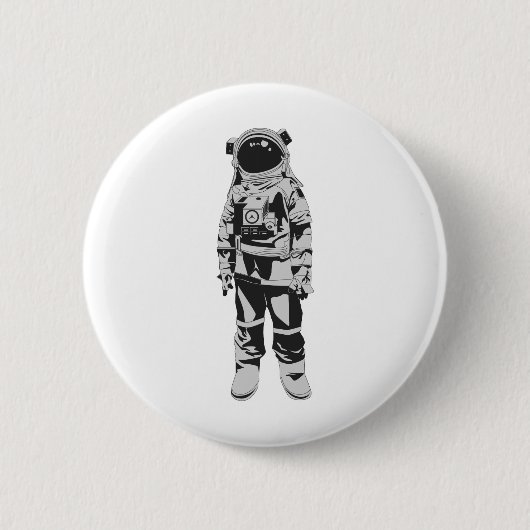 Badge Rond 5 Cm Astronaut (Devant)