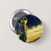 Badge Rond 5 Cm Astronaute (Devant & derrière)