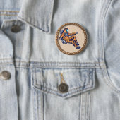 Badge Rond 5 Cm Astronaute  (En situation)