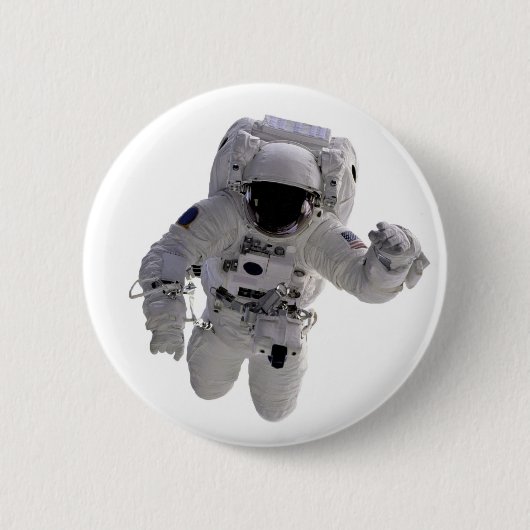 Badge Rond 5 Cm Astronaute (Devant)