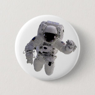 Badge Rond 5 Cm Astronaute
