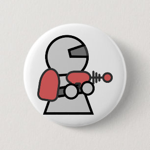 Badge Rond 5 Cm Astronaute de bande dessinée
