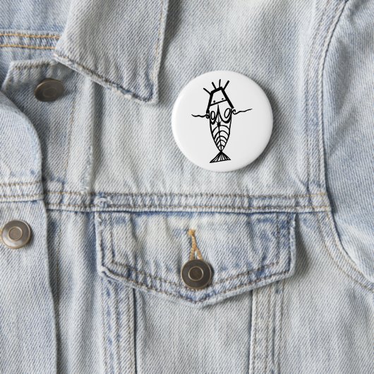 Badge Rond 5 Cm Astronautes anciens (En situation)