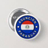 Badge Rond 5 Cm Asunción Paraguay (Devant & derrière)