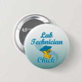 Badge Rond 5 Cm Atelier Technicien Chick #3 (Devant & derrière)