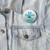 Badge Rond 5 Cm Atelier Technicien Chick #3 (En situation)