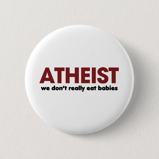 Badge Rond 5 Cm athée (Devant)