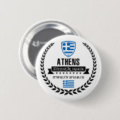 Badge Rond 5 Cm Athènes (Devant & derrière)