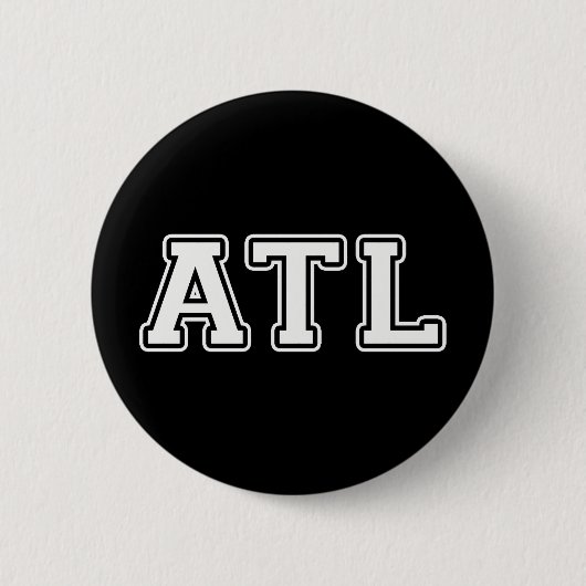 Badge Rond 5 Cm Atlanta Géorgie (Devant)