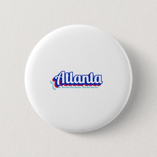Badge Rond 5 Cm Atlanta vintage (Devant)