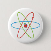 Badge Rond 5 Cm Atomes Apple (Devant)