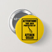 Badge Rond 5 Cm Attaque (Devant & derrière)