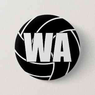 Badge Rond 5 Cm Attaque à l'aile de netball WA