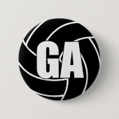 Badge Rond 5 Cm Attaque aux objectifs de netball GA (Devant)