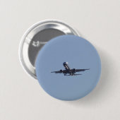Badge Rond 5 Cm Atterrissage dans le soleil (Devant & derrière)