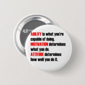 Badge Rond 5 Cm attitude de motivation de capacité (Devant & derrière)