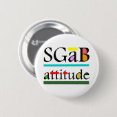 Badge Rond 5 Cm Attitude de sgab (Devant & derrière)