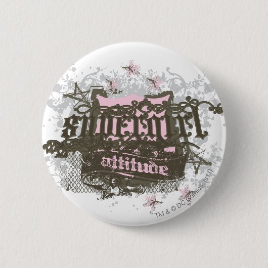 Badge Rond 5 Cm Attitude supergirl (Devant)