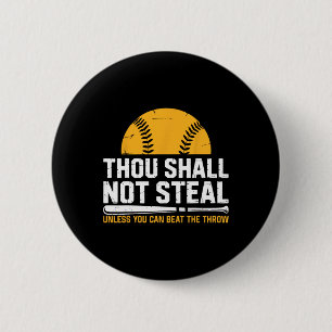 Badge Rond 5 Cm Attrapeur drôle amant Softll, Tu ne voleras point,