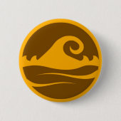 Badge Rond 5 Cm Attrapez la vague (Devant)