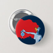 Badge Rond 5 Cm au loin éveillé (Devant & derrière)