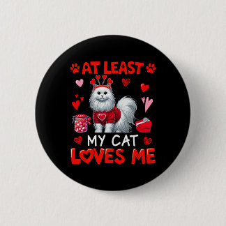 Badge Rond 5 Cm Au moins mon propriétaire célibataire m'aimant pou