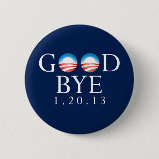 Badge Rond 5 Cm Au revoir bouton d'Obama