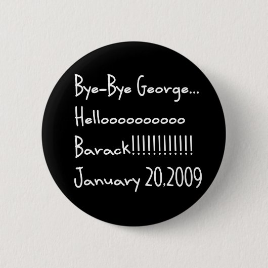 BADGE ROND 5 CM AU REVOIR GEORGE (Devant)