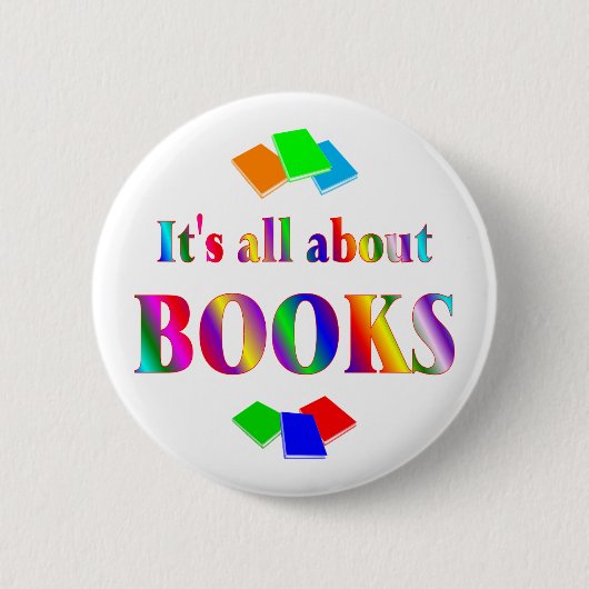 Badge Rond 5 Cm Au sujet des livres (Devant)