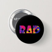 Badge Rond 5 Cm Au total 80s rad (Devant & derrière)