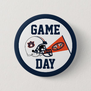 Badge Rond 5 Cm Auburn University Jeu Day