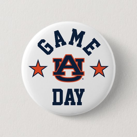 Badge Rond 5 Cm Auburn University Jeu Day (Devant)