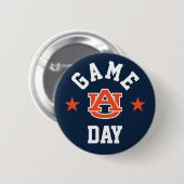 Badge Rond 5 Cm Auburn University Jeu Day (Devant & derrière)