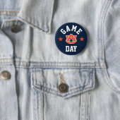 Badge Rond 5 Cm Auburn University Jeu Day (En situation)