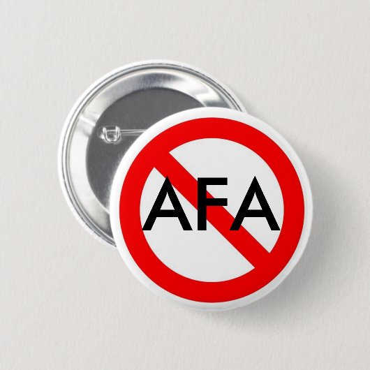 BADGE ROND 5 CM AUCUN AFA (Devant & derrière)
