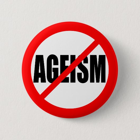 BADGE ROND 5 CM "AUCUN ÂGISME " (Devant)