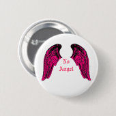 Badge Rond 5 Cm aucun ange (Devant & derrière)