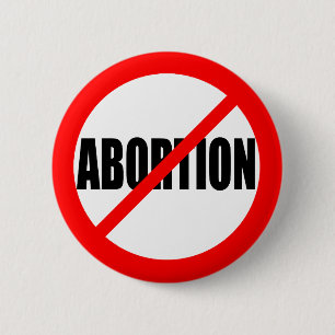 BADGE ROND 5 CM "AUCUN AVORTEMENT "