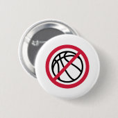 Badge Rond 5 Cm Aucun basket-ball (Devant & derrière)