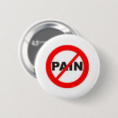 BADGE ROND 5 CM AUCUN BOUTON DE DOULEUR (Devant & derrière)