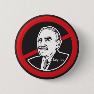 Badge Rond 5 Cm Aucun bouton de Keynes