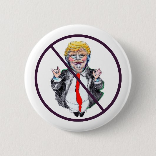 Badge Rond 5 Cm Aucun bouton Trump (Devant)