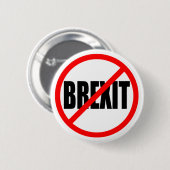 BADGE ROND 5 CM "AUCUN BREXIT " (Devant & derrière)