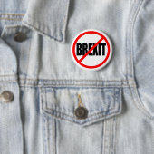 BADGE ROND 5 CM "AUCUN BREXIT " (En situation)
