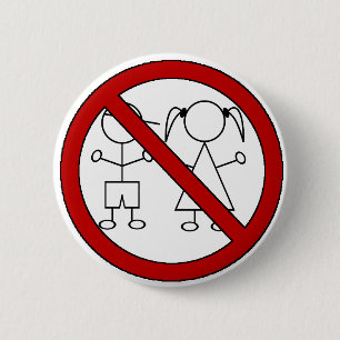 Badge Rond 5 Cm Aucun chiffre enfants de bâton