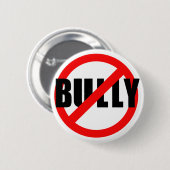 Badge Rond 5 Cm Aucun despote aucuns T-shirts de intimidation, ne (Devant & derrière)