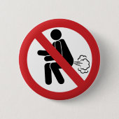 Badge Rond 5 Cm AUCUN ⚠ Drôle Toilette Thaïlandaise ⚠ (Devant)