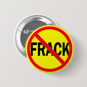Badge Rond 5 Cm Aucun Fracking (Devant & derrière)