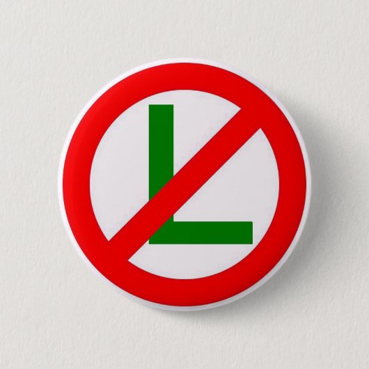 Badge Rond 5 Cm "Aucun L" (Noel) (Devant)
